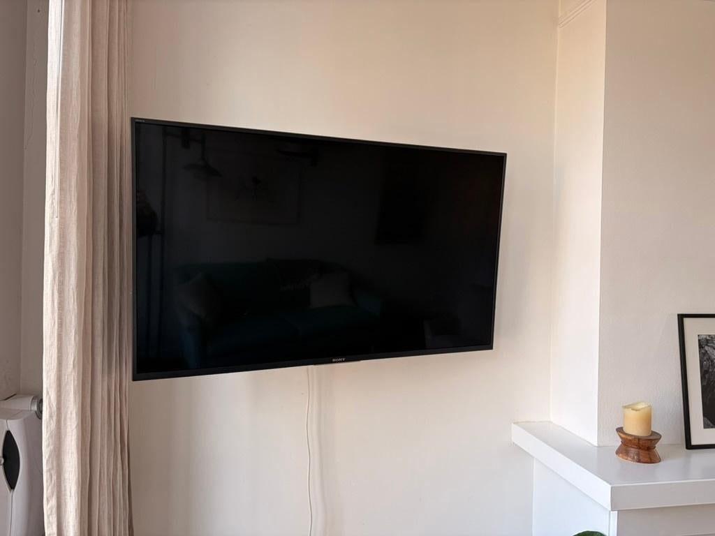 Sony 49" TV + Wall Mount, Ophalen, 50 Hz, LCD, Zo goed als nieuw