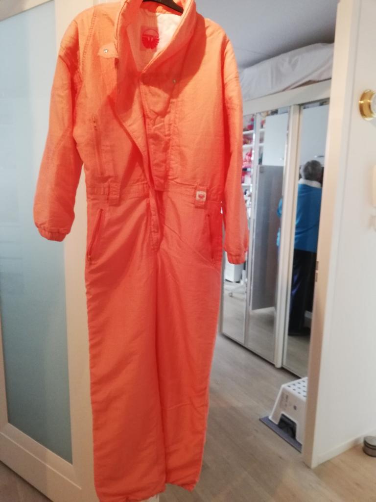 Oranje  dames skioverall, Kleding | Dames, Jumpsuits, Maat 38/40 (M), Oranje, Ophalen of Verzenden, Zo goed als nieuw