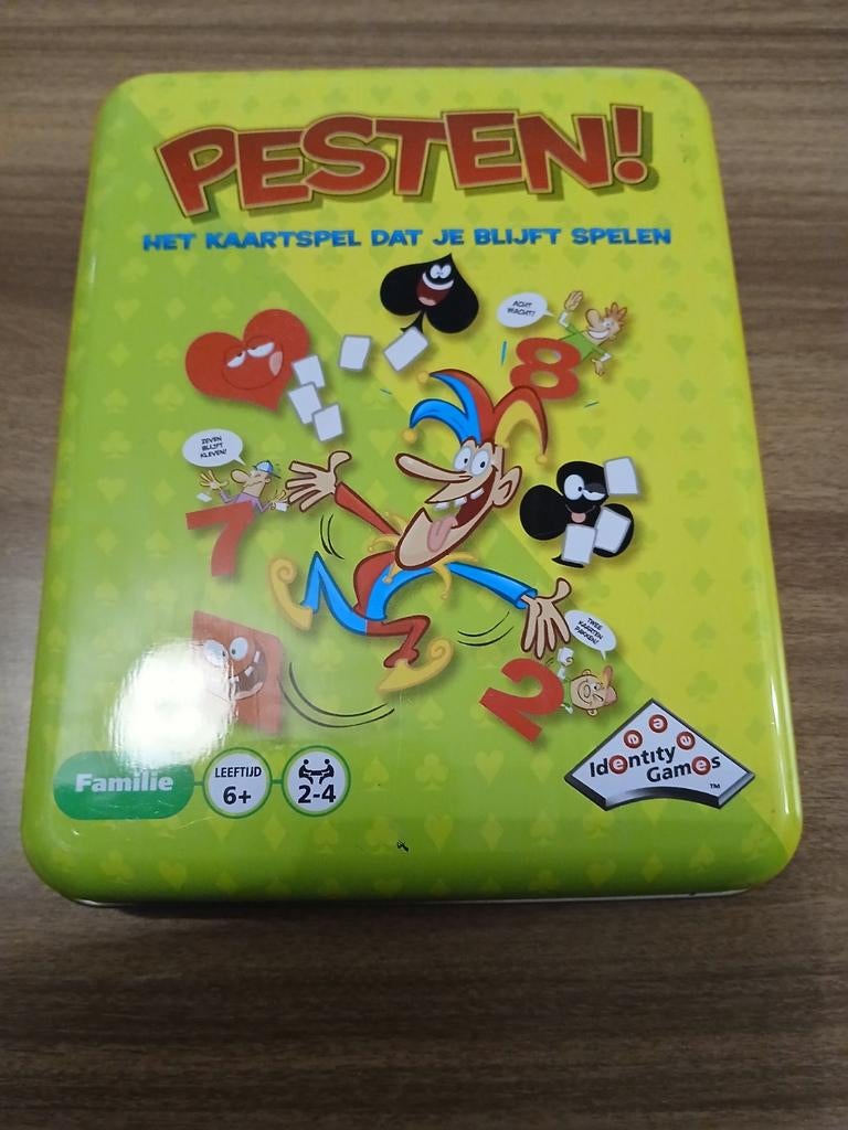 Pesten! Het kaartspel dat je blijft spelen, Een of twee spelers, Ophalen, Zo goed als nieuw, Identity Games