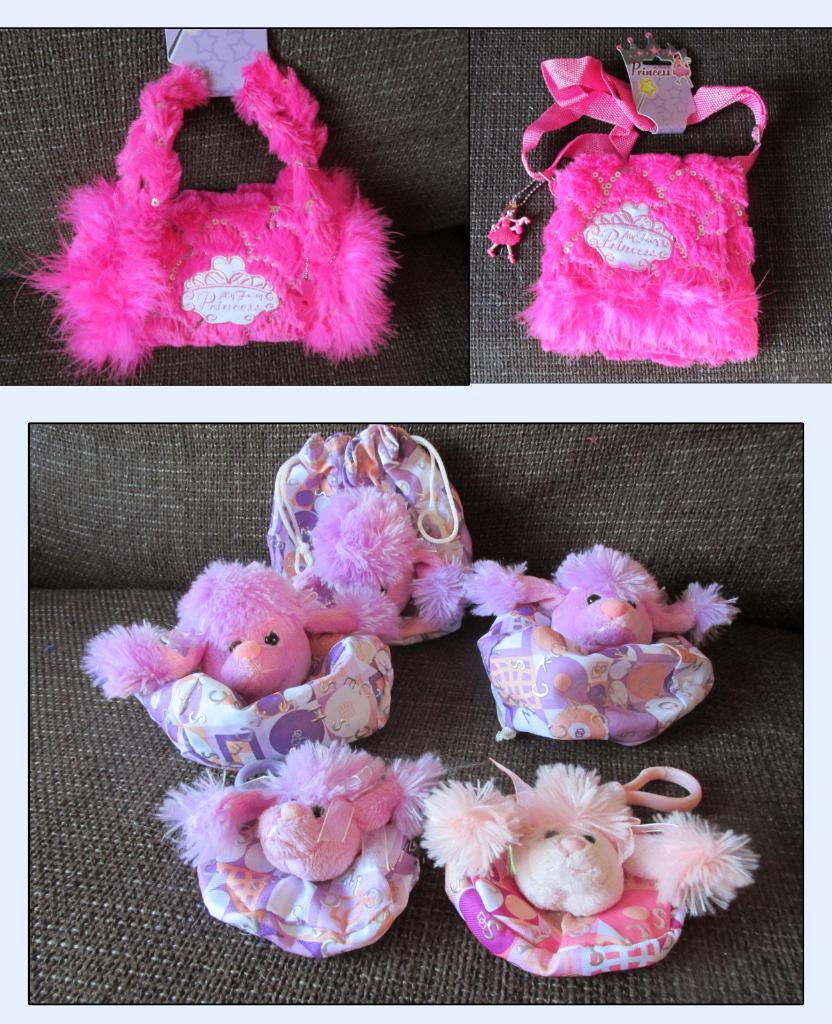Pluche prinsessen kinder tas & portemonnaie + buidel poedel, Ophalen of Verzenden, Nieuw, Overige typen