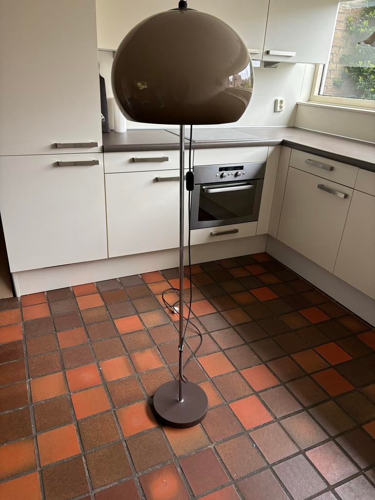 Retro vloerlamp, Ophalen, Gebruikt, Metaal, 150 tot 200 cm