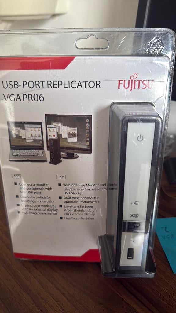 Fujitsu FSC Port Replicator PR06 (USB & VGA), Ophalen of Verzenden, Nieuw