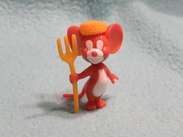 Figuurtje Kindersurprise Jerry muis met hark jaren 90, Verzamelen, Verrassingseieren, Ophalen of Verzenden, Zo goed als nieuw