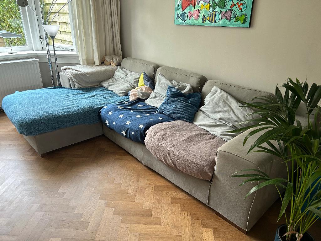 Hoekbank gratis op te halen (alleen vandaag), Huis en Inrichting, Banken | Bankstellen, Ophalen, Gebruikt, Hoekbank, 300 cm of meer