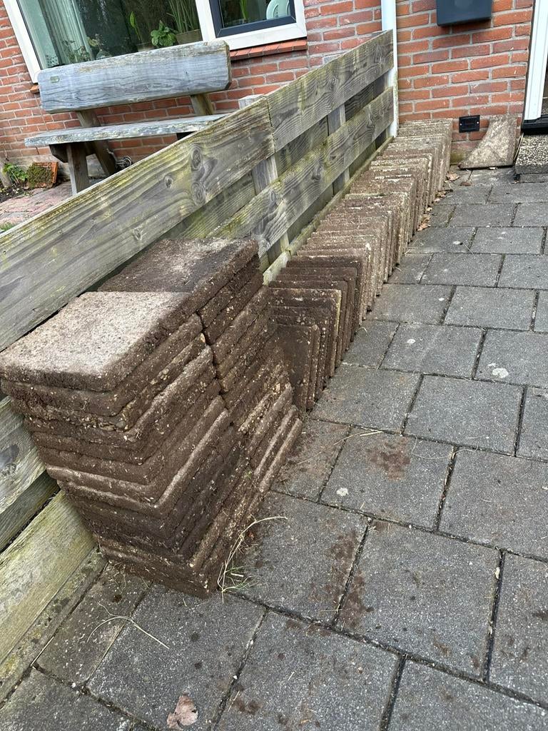Gratis 30x30 betontegels, makkelijk op te halen, Tuin en Terras, Tegels en Klinkers, Ophalen, Gebruikt, Overige typen, 5 tot 10 m²