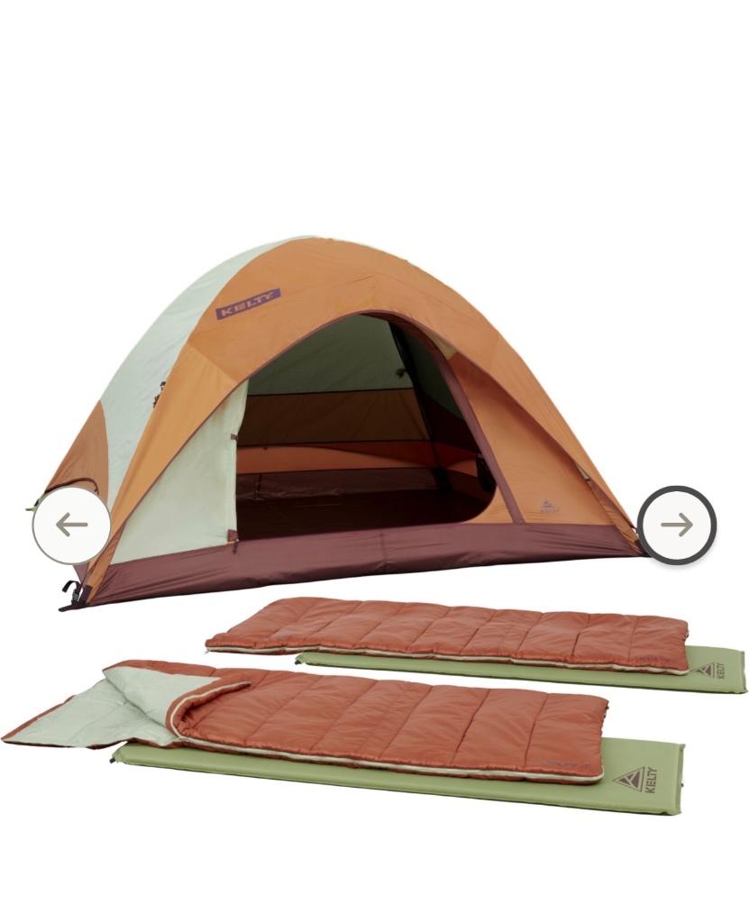 Kelty tent, 2 slaapzakken en 2 slaapplaats - gloednieuw!, Caravans en Kamperen, Tenten, Ophalen, Nieuw, Tot en met 2