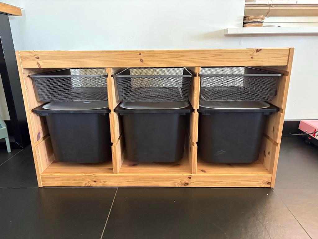 IKEA Trofast opbergkast met 3 bakken en 3 manden, Ophalen, Gebruikt