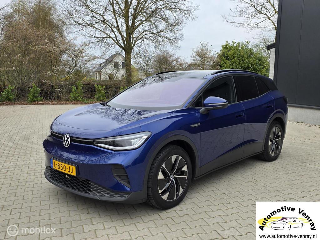 Volkswagen ID.4 First Max Familly, 77kWh,SOH,95%,Pano,Leer, Automaat, Achterwielaandrijving, Gebruikt, Blauw