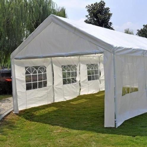 Grote en makkelijk op te zetten partytenten 8x4 en 4x4 meter, Ophalen, Opvouwbaar, Partytent, Zo goed als nieuw