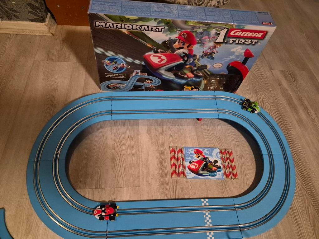 Super mario kart racebaan compleet in doos, Overige merken, Racebaan, Ophalen of Verzenden, Zo goed als nieuw