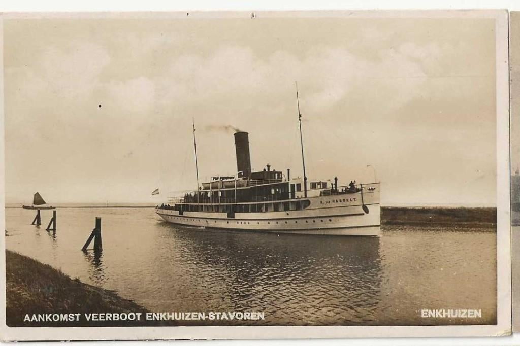Enkhuizen-71   Spoorboot- ''Van Hasselt'', Verzenden, 1920 tot 1940, Gelopen, Noord-Holland