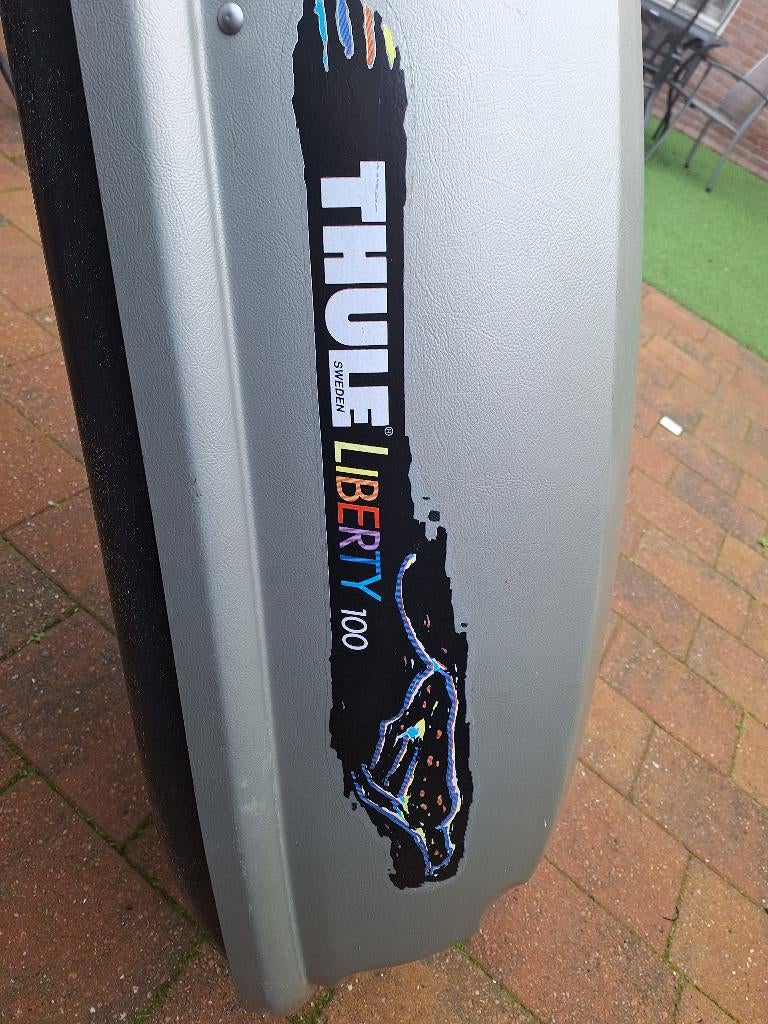 koffer met thule dakrails, Auto diversen, Ophalen of Verzenden, Gebruikt