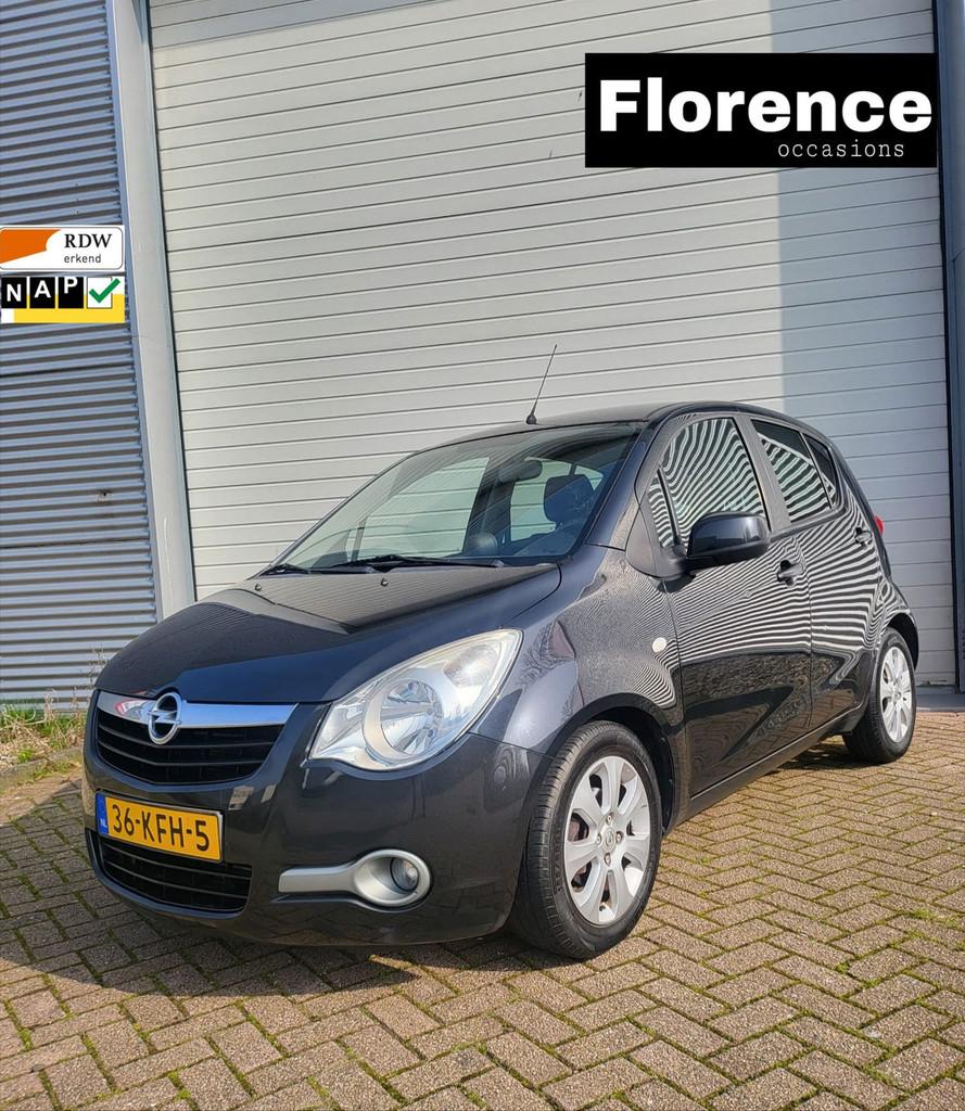 Opel Agila 1.2 Edition Airco Nwe APK NAP, Voorwielaandrijving, 4 cilinders, 965 kg, Zwart