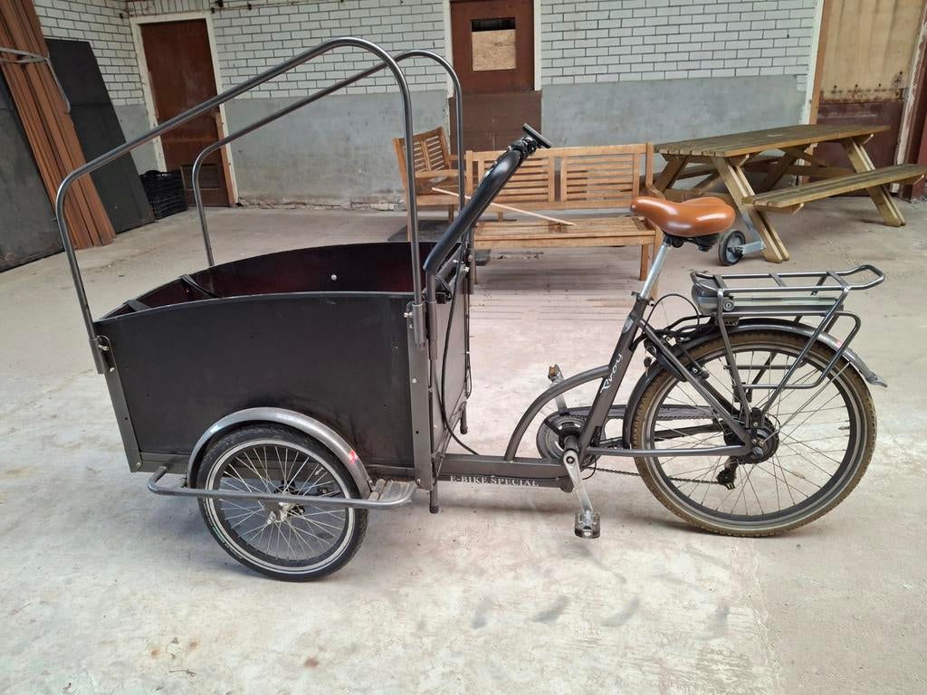 Troy elektrische bakfiets, accu stuk, Fietsen en Brommers, Fietsen | Bakfietsen, Ophalen