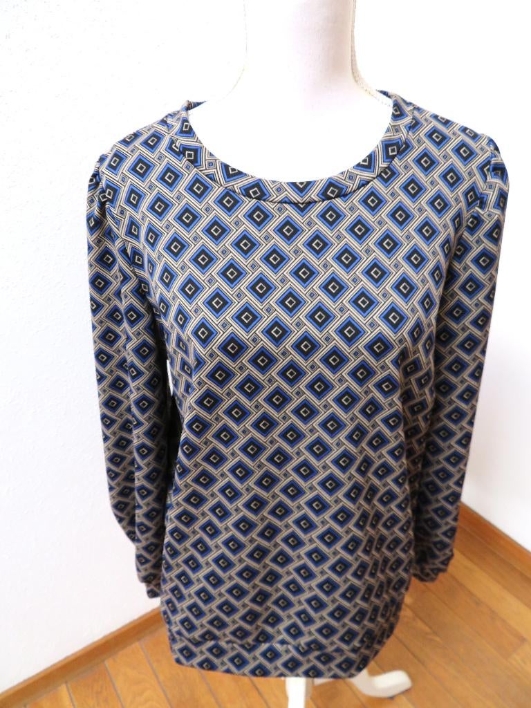 M75 ENJOY nieuw shirt blauw zwart maat M 38/40, Maat 38/40 (M), Blauw, Enjoy, Nieuw