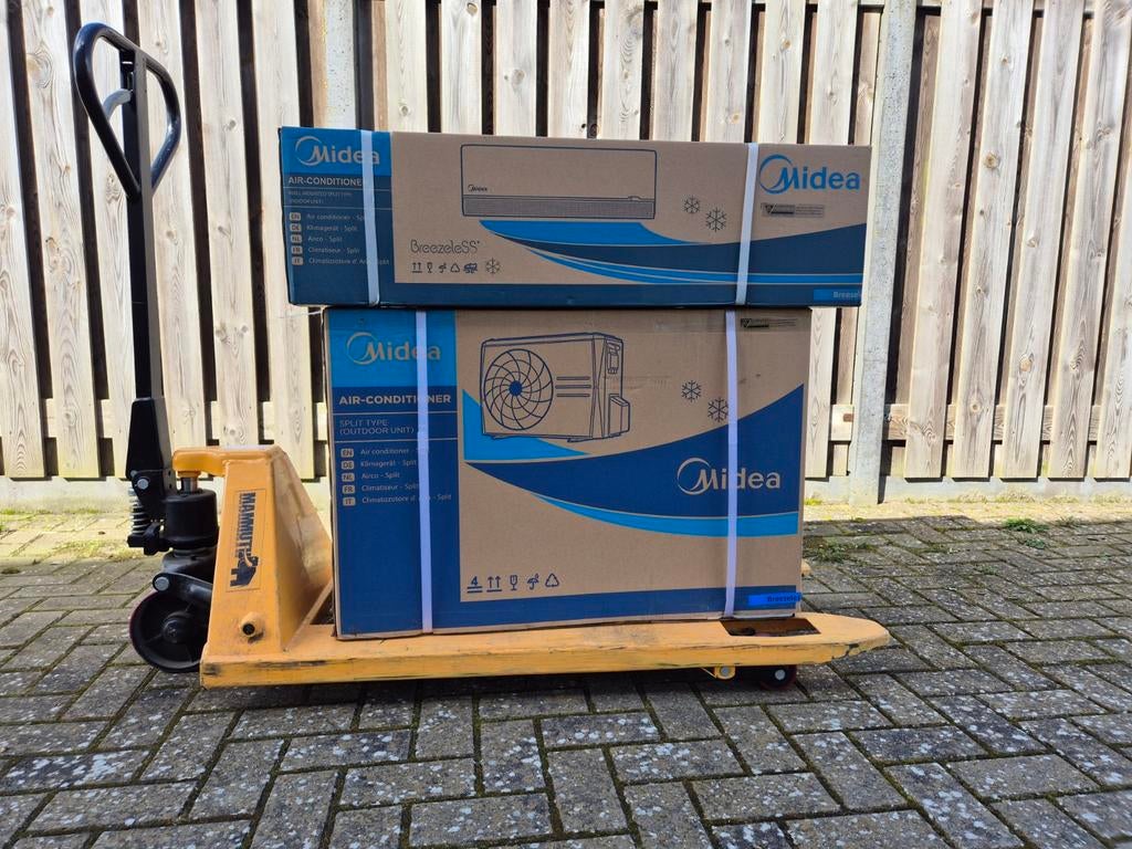 Midea Breezeless 2,6 kw airco (nieuw), Koelen en Ontvochtigen, Minder dan 60 m³, Timer, Nieuw