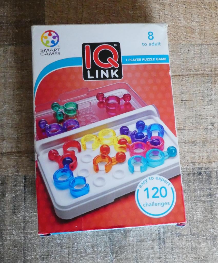 SmartGames - IQ Link - 120 opdrachten vanaf 8 jaar, Ophalen of Verzenden, Zo goed als nieuw, Puzzelen