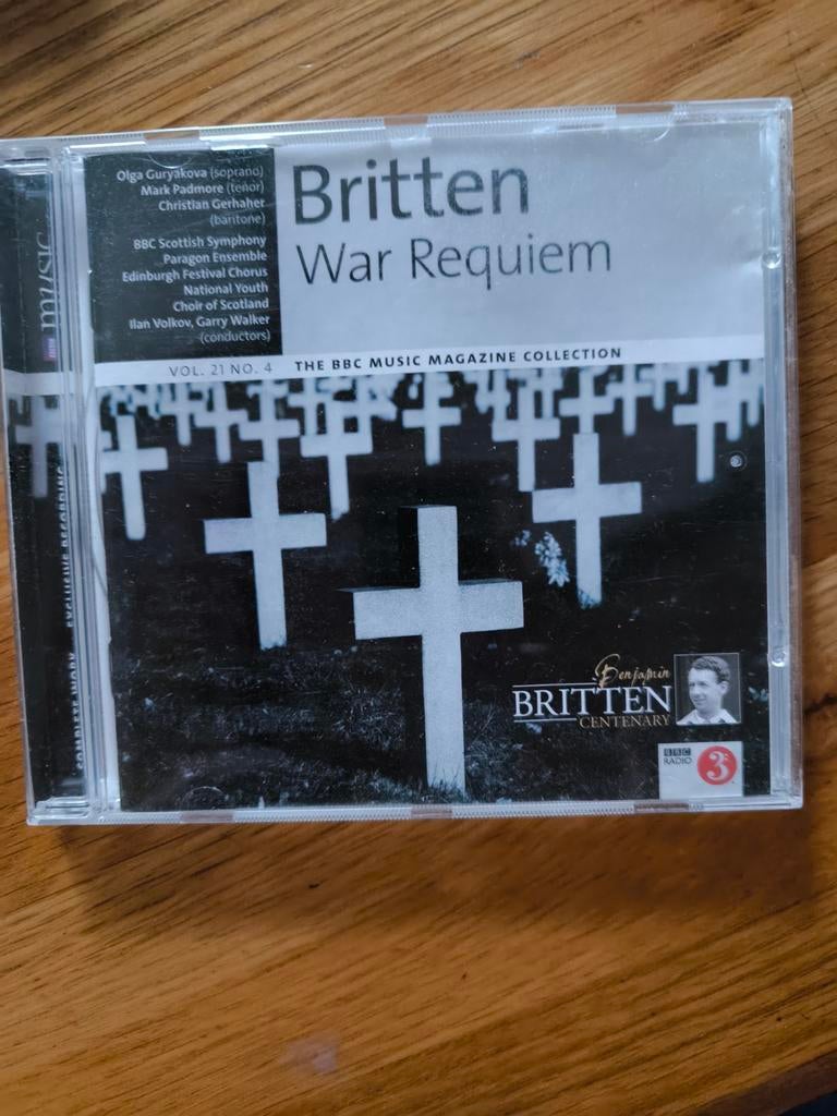 Benjamin Britten War Requiem, Ophalen of Verzenden, Zo goed als nieuw, Vocaal