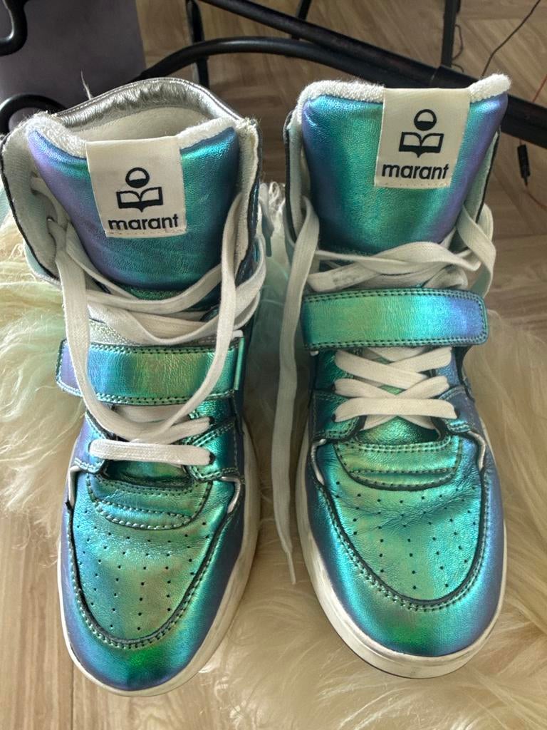 Isabel Marant sneakers maat 40 als nieuw!!!, Ophalen of Verzenden, Gedragen, Groen, Sneakers of Gympen