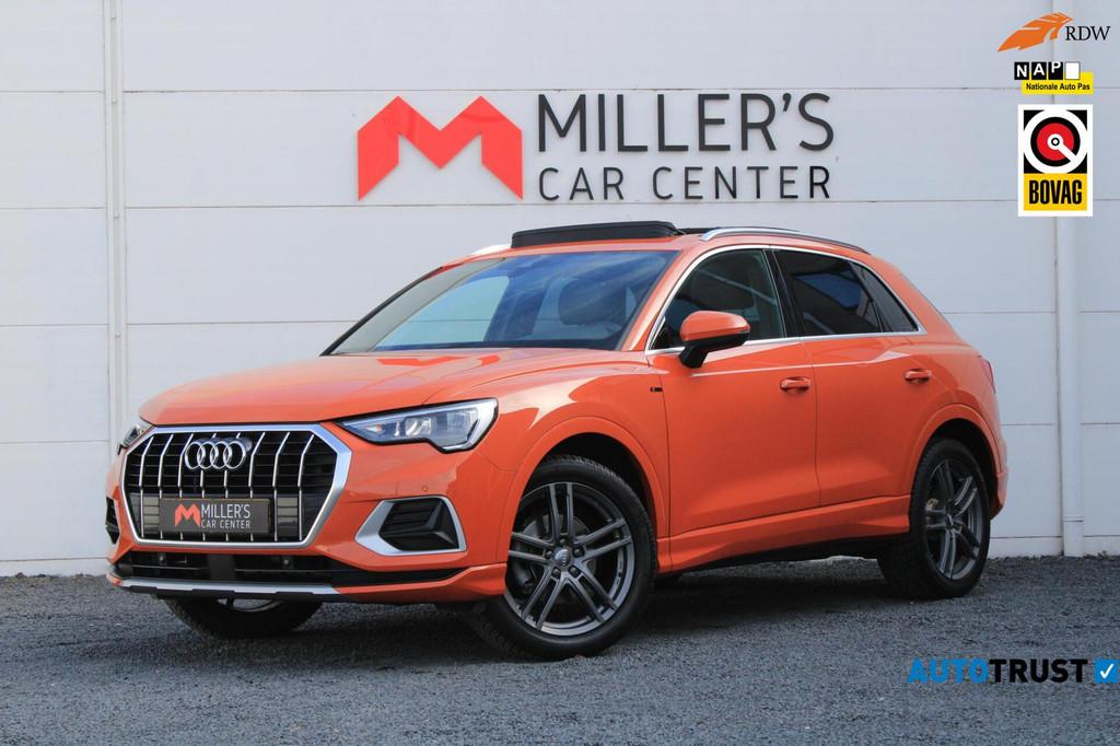 Audi Q3 35 TFSI S Line Pro Pano Carplay Leder Stoelverwarmin, Leder, Bedrijf, 1470 kg, USB