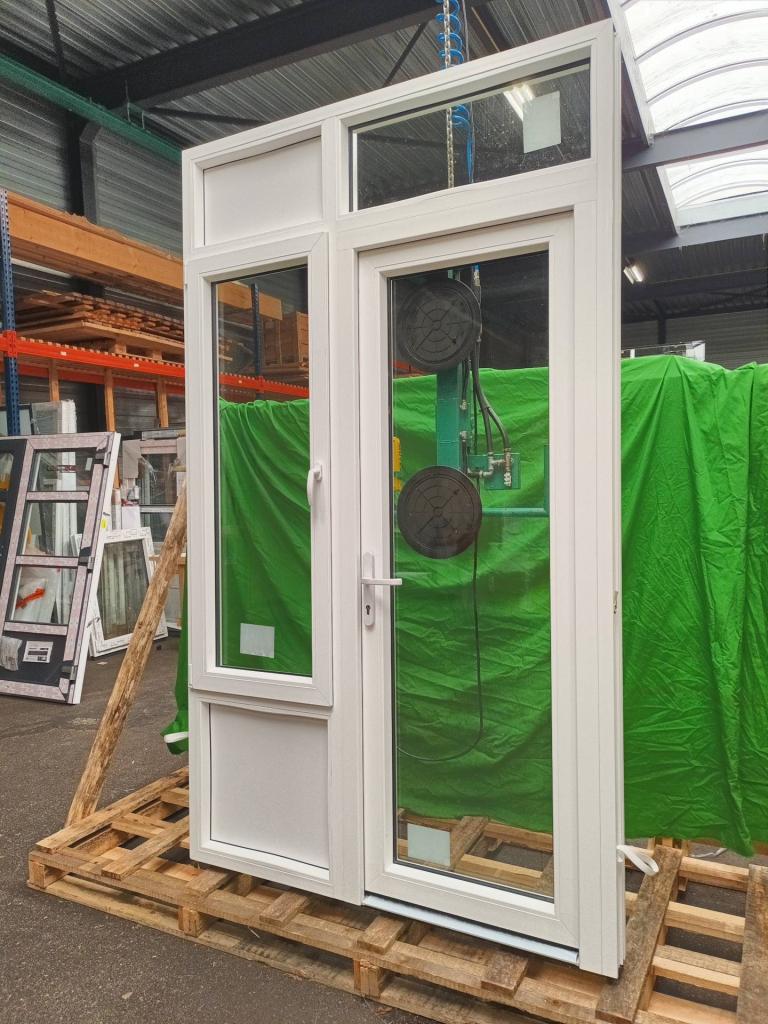 Kunststof Buitendeur volglas  b155,5 x h263 cm -2370-, Niet ingevuld, Kunststof, Niet ingevuld, Nieuw