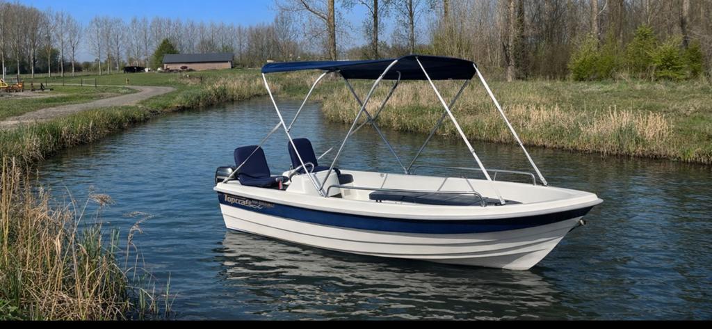Topcraft 430 consoleboot | geen vaarbewijs nodig, Ophalen of Verzenden, Zo goed als nieuw, Minder dan 10 pk, Tot 6 meter