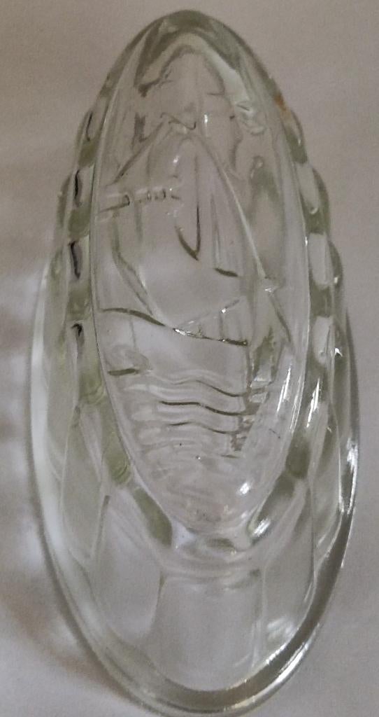 Leerdam glas: puddingvorm zeilboot, Ophalen of Verzenden