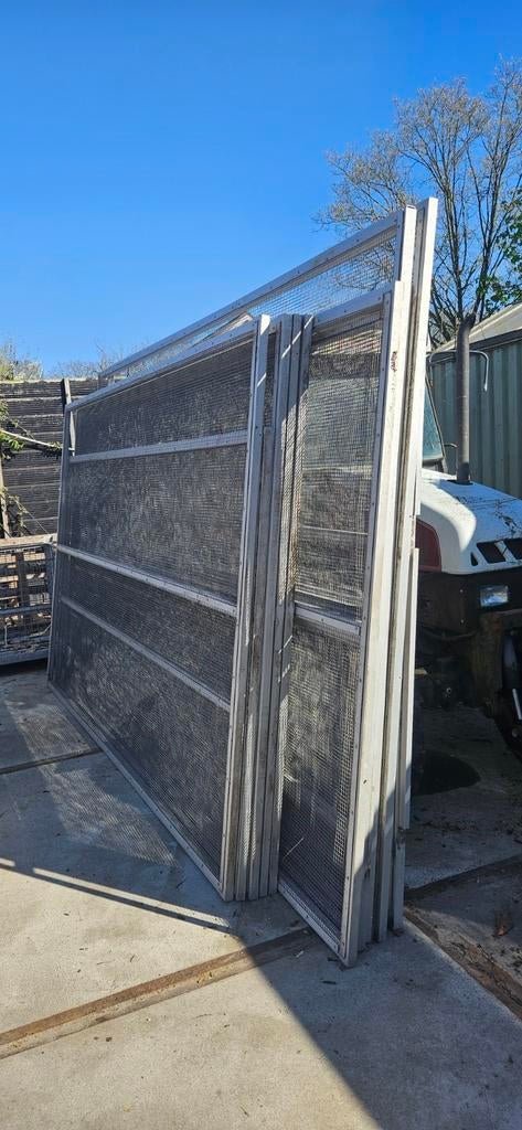 Diverse voliere panelen aluminium, Ophalen, Gebruikt, Aluminium, Volière