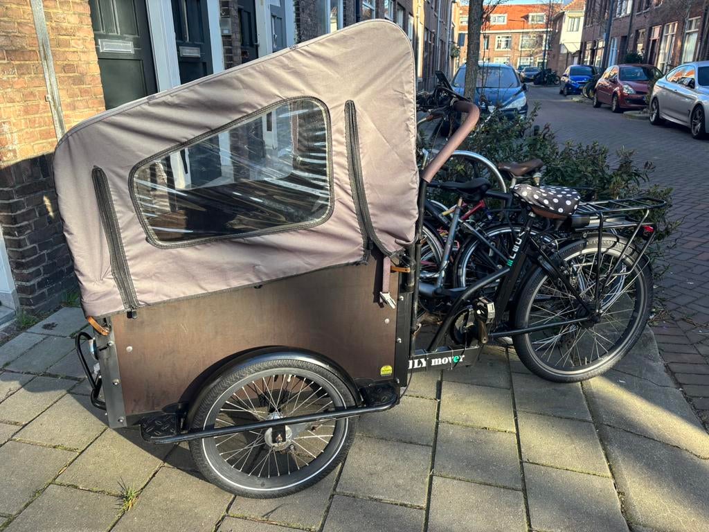 Bakfiets, Fietsen en Brommers, Fietsen | Bakfietsen, 4 kinderen of meer, Gebruikt, Elektrisch, Ophalen