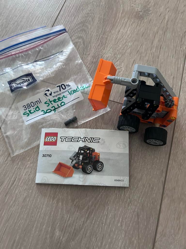 Lego Technic 30710 Skid Steer Loader met instructies, Ophalen, Gebruikt, Complete set, Lego