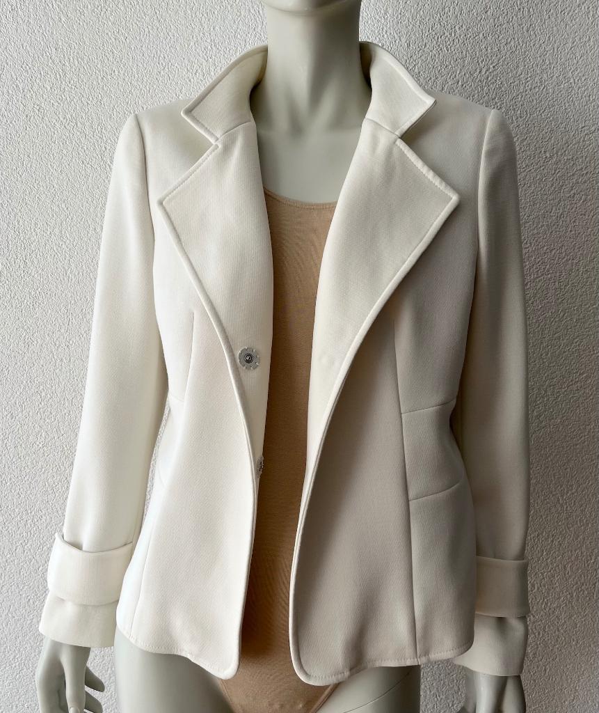 Natan blazer EU40 offwhite getailleerd chic tijdloos jasje, Maat 38/40 (M), Verzenden, Wit, Zo goed als nieuw
