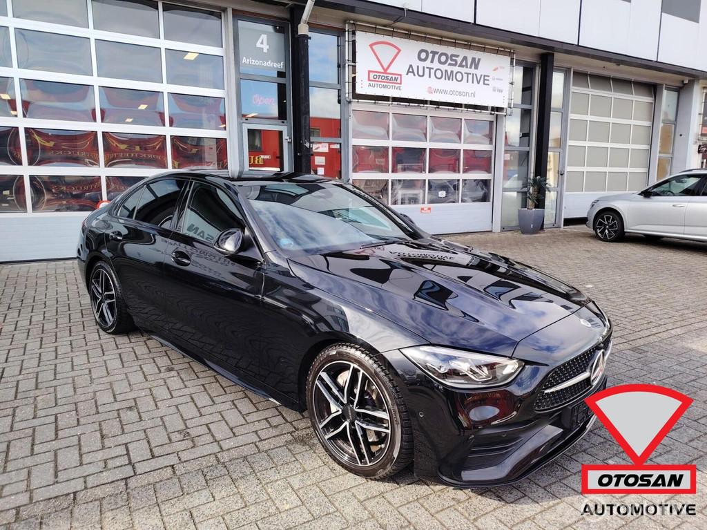 Mercedes C-klasse 300 d 4MATIC AMG Line Camera 50.000km, Auto diversen, Schadeauto's, Mercedes-Benz, Automaat, Diesel, Sedan