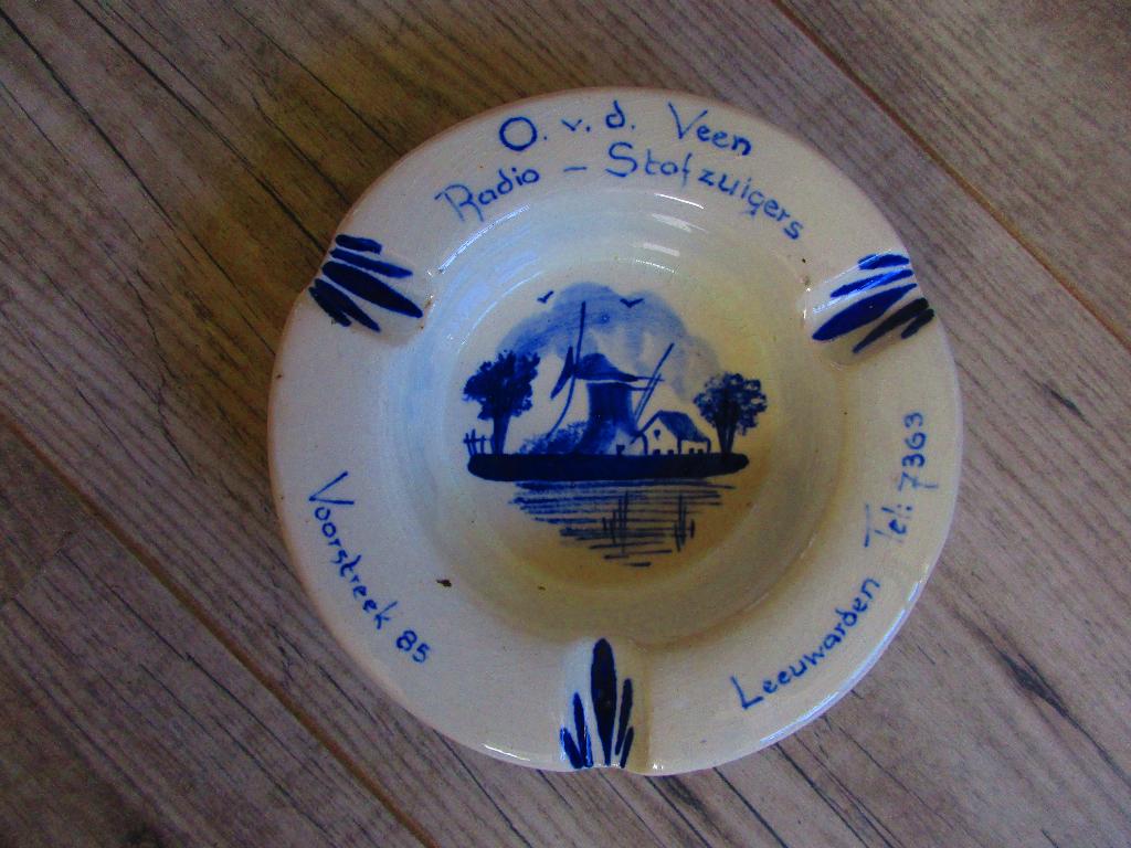 Asbakje / Leeuwarden, Verzamelen, Ophalen of Verzenden, Gebruikt, Asbak