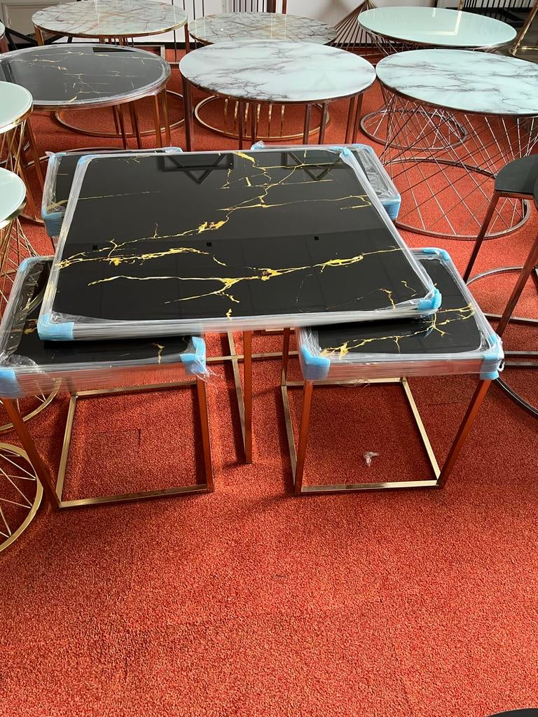 Moderne salontafels en bijzettafels - Diverse stijlen, Ophalen, 50 tot 75 cm, Rond, Nieuw