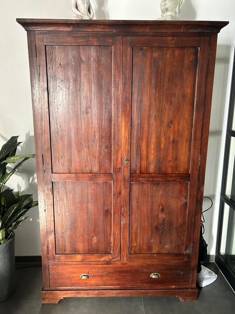 Koloniale teak kast, Huis en Inrichting, Kasten | Overige, Ophalen, Gebruikt