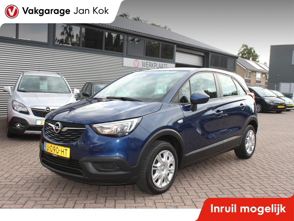Opel Crossland X 1.2 T. Edition (bj 2020), Gebruikt, Euro 6, Blauw, Origineel Nederlands
