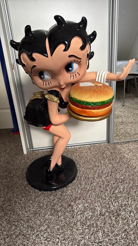 Betty Boop waitress met hamburger, Verzamelen, Ophalen, Zo goed als nieuw, Overige typen