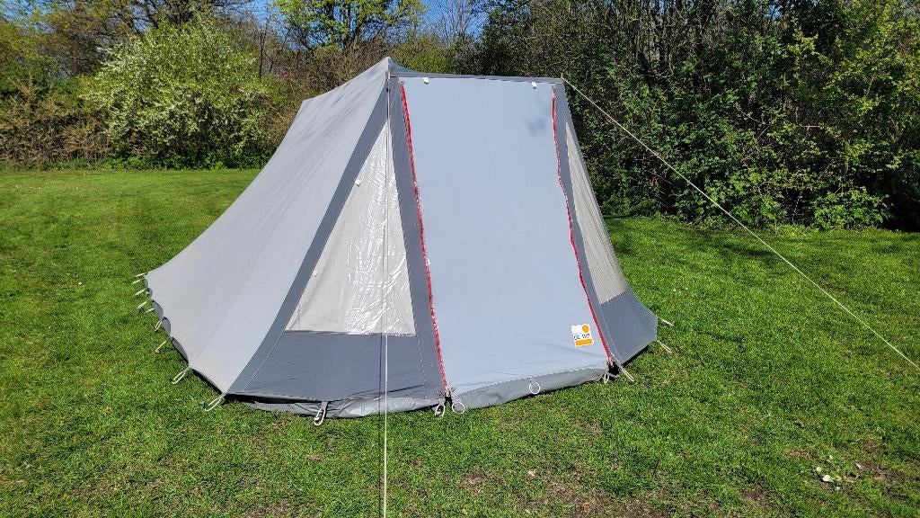 De Wit Tent / Alaska Super 4, Caravans en Kamperen, Tenten, Ophalen, Gebruikt, Tot en met 4