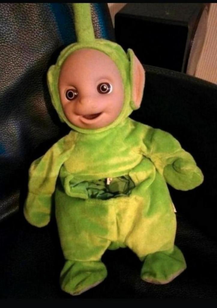 Nieuwe opberg knuffels TELETUBBIES,LALA,TINKY WINKY, Overige karakters, Ophalen of Verzenden, Nieuw, Overige typen