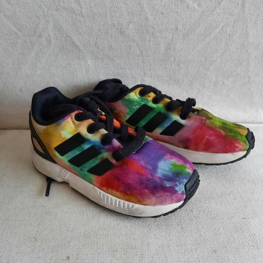 Adidas ZX flux infants multi color maat 25,5, Kinderen en Baby's, Adidas, Gebruikt, Jongen of Meisje, Ophalen of Verzenden