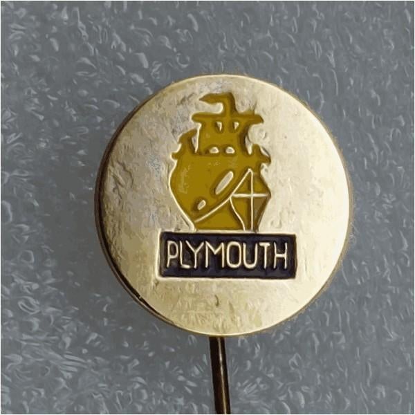 SP1484 Speldje Plymouth, Ophalen of Verzenden, Gebruikt, Overige onderwerpen