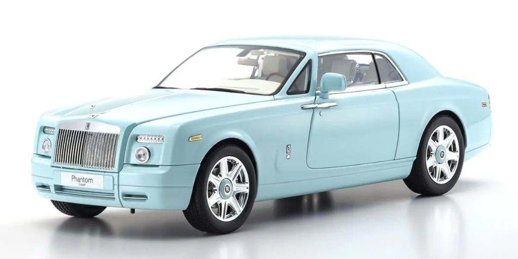 Kyosho 1:18 Rolls-Royce Phantom Coupé 2008 Turquoise, Ophalen of Verzenden, Nieuw, Auto, Kyosho