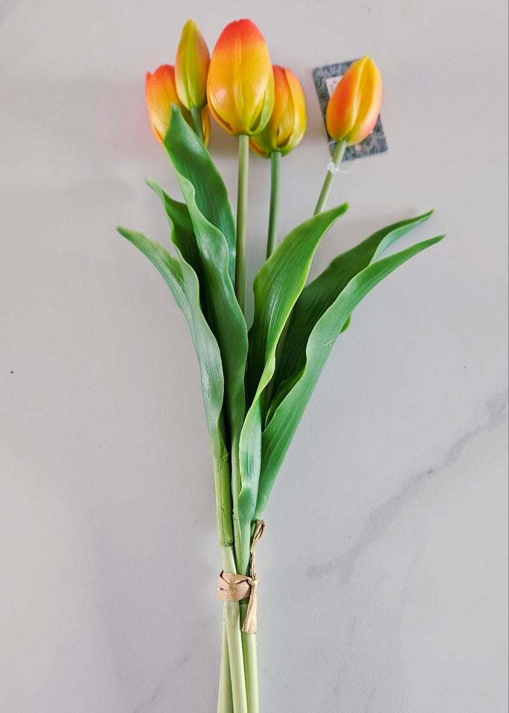 Laatste bosjes real touch zijden tulpen, Ophalen of Verzenden