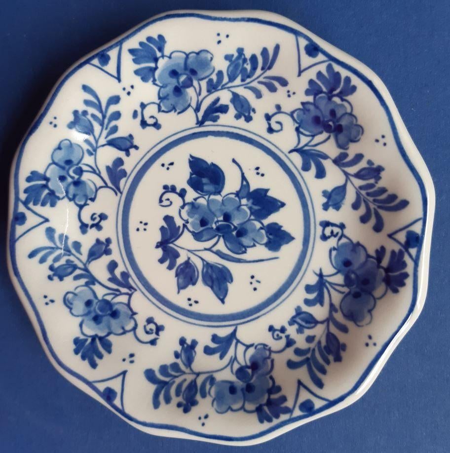 Porceleyne Fles 6-kantig schaaltje 10,5cm (P169-10) Floraal, Antiek en Kunst, Ophalen of Verzenden