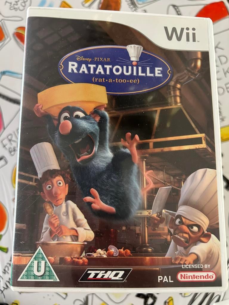 Nintendo wij ratatouille, Spelcomputers en Games, 1 speler, Ophalen, Zo goed als nieuw, Vanaf 3 jaar