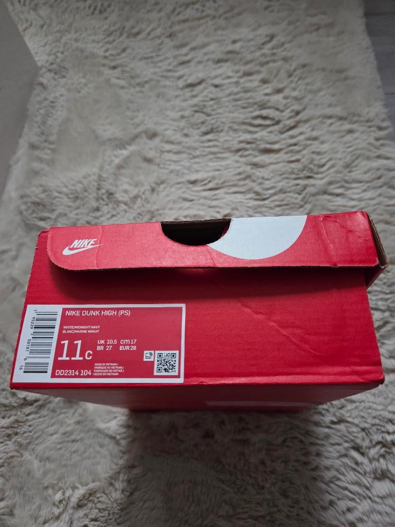 Nike Dunk High (PS) nieuw in doos maat 28, Verzenden, Jongen of Meisje, Schoenen, Nieuw