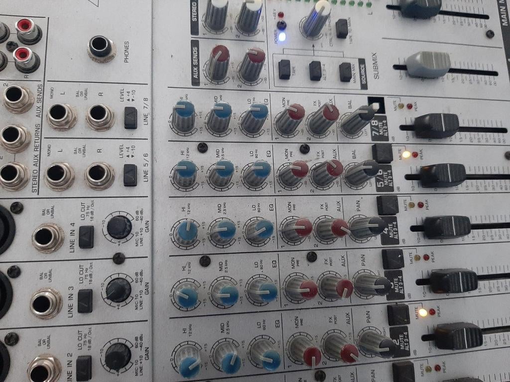 Behringer Eurorack UB1204-PRO Mixer, Ophalen of Verzenden, Gebruikt, 10 tot 20 kanalen, Microfooningang