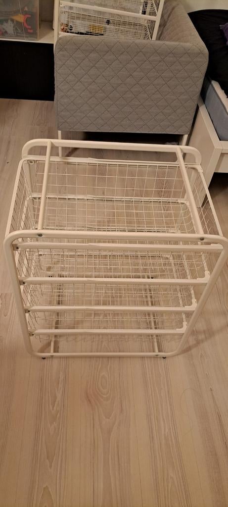 Ikea stalen rekken wit 4 rekken, Ophalen, Nieuw