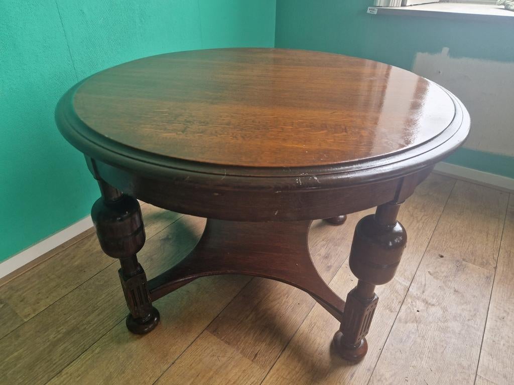 Ronde salontafel, Ophalen