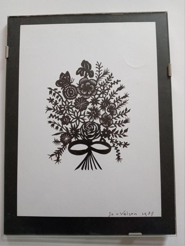 Jo van Velsen 1987 originele knipkunst., Ophalen of Verzenden